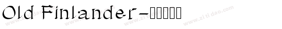 Old Finlander字体转换